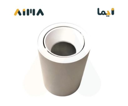 صورة سلندر المنيوم متحرك مانع توهج مفرد ابيض